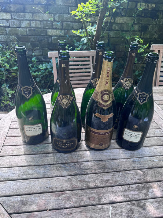 A 'big night' of seven EMPTY Magnum bottles