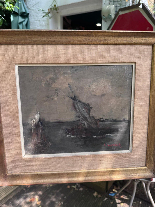 Oil of a Ship in a Storm...